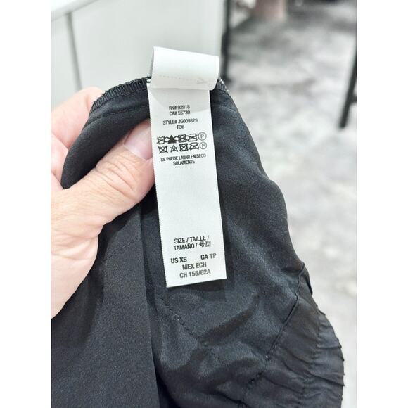 Juicy Couture Floral Print Mid Rise Slim Silk Jogger Pants Black Multi Womens XS - Picture 5 of 5